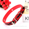 Pet Handmade Pu Leather Pet Collars for Dogs